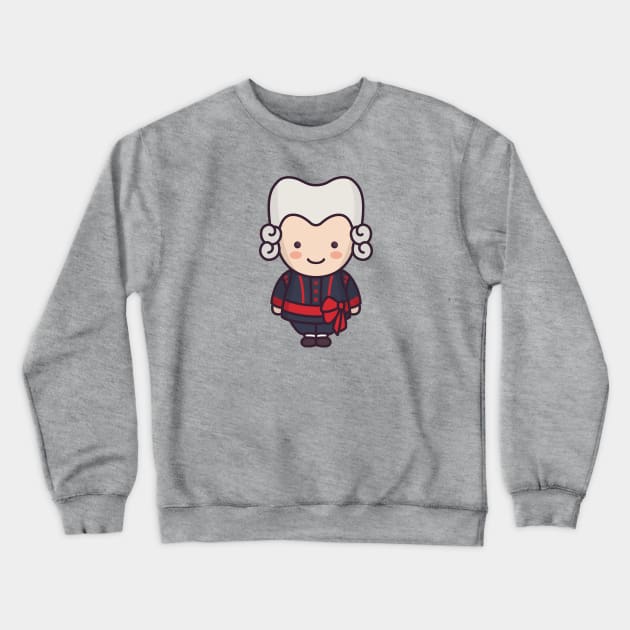 Cute Swedish King in Traditional Clothing Cartoon Crewneck Sweatshirt by SLAG_Creative